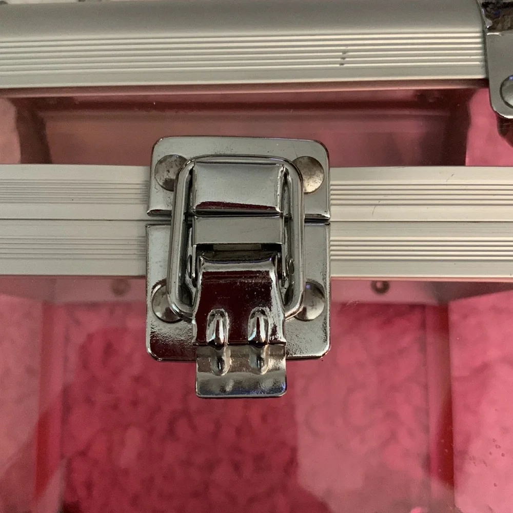 Pink Rectangular Jewelry Box / Makeup / Organizational Box